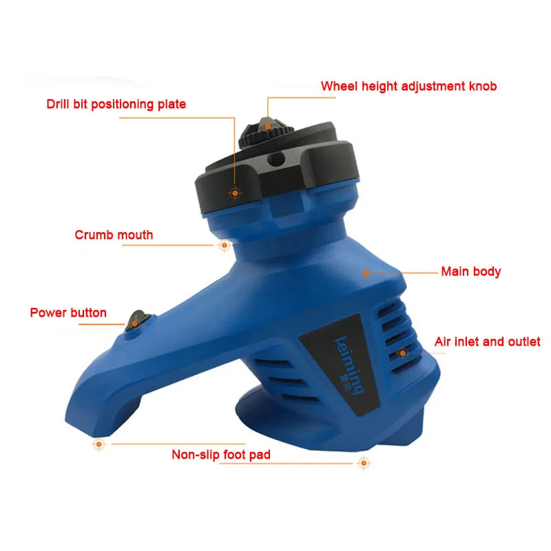Electric portable drill bit sharpener