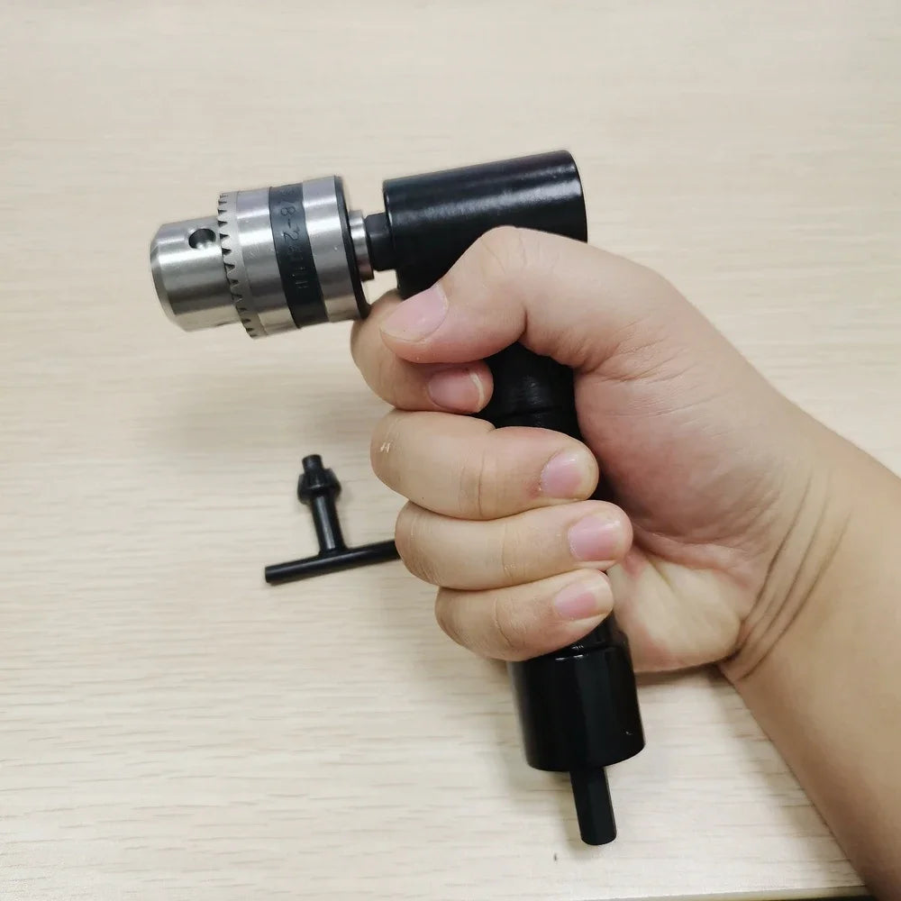 Right Angle Drill Attachment with Keyed Chuck – 1–10mm Capacity (90°)
