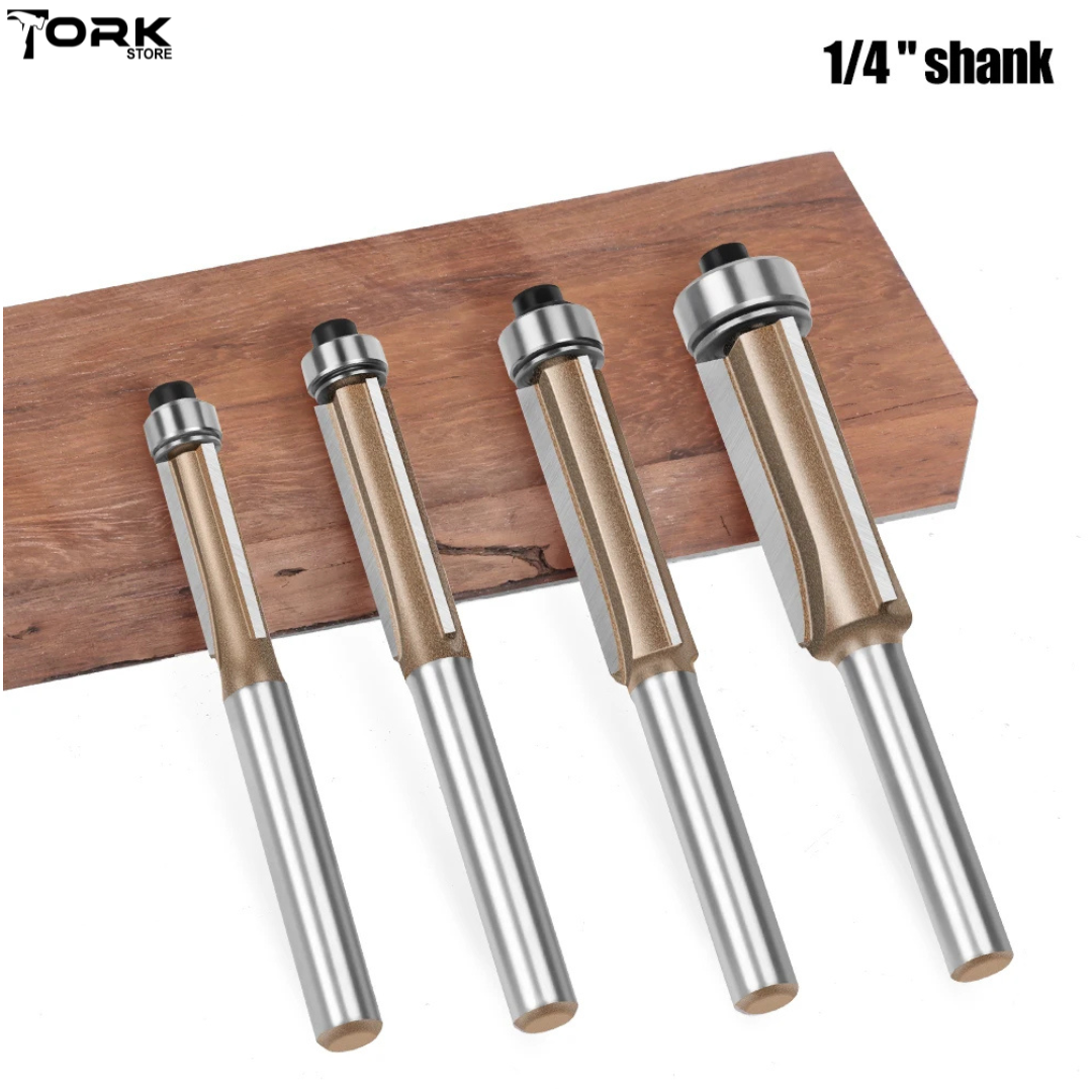 Curve Routing Jig Set with 4 Router Bits