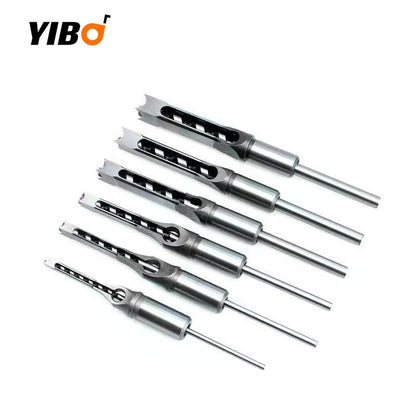 Square Hole Drill Bit Set – Mortise Chisel Kit for Drill Press (4 Pieces)