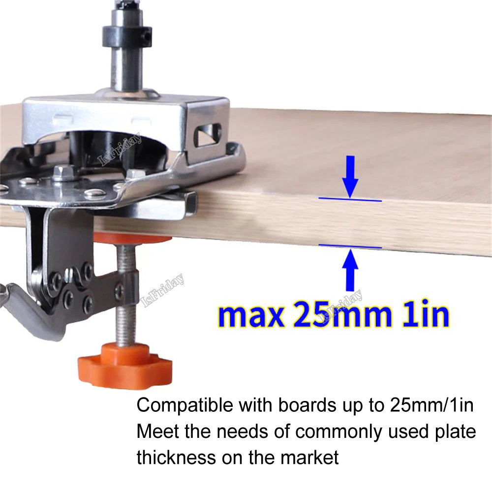 35mm Concealed Hinge Jig – Adjustable Cabinet Door Drilling Guide