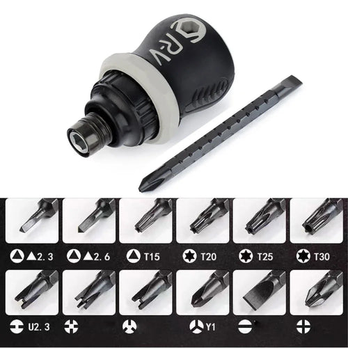 Magnetic screwdriver bit set