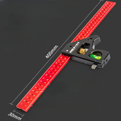 COMBINATION ANGLE SQUARE RULER FOR WOODWORKING