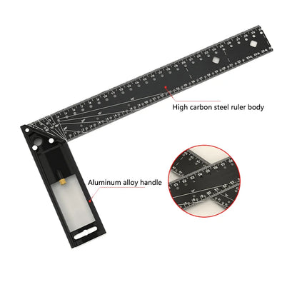 Multi-Angle Measuring Ruler Tool – Precision Layout & Marking Gauge