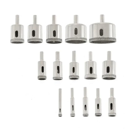 Diamond Hole Saw Drill Bit Set With Guide (6–50mm)