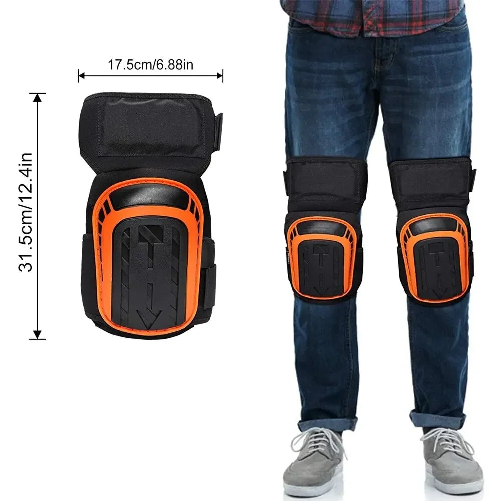 Professional Work Knee Pads – Heavy Duty Gel and EVA Protection