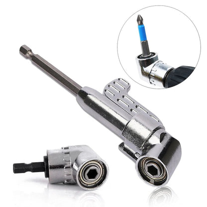 90 Degree Right Angle Drill Adapter – Magnetic 1/4" Hex Extension