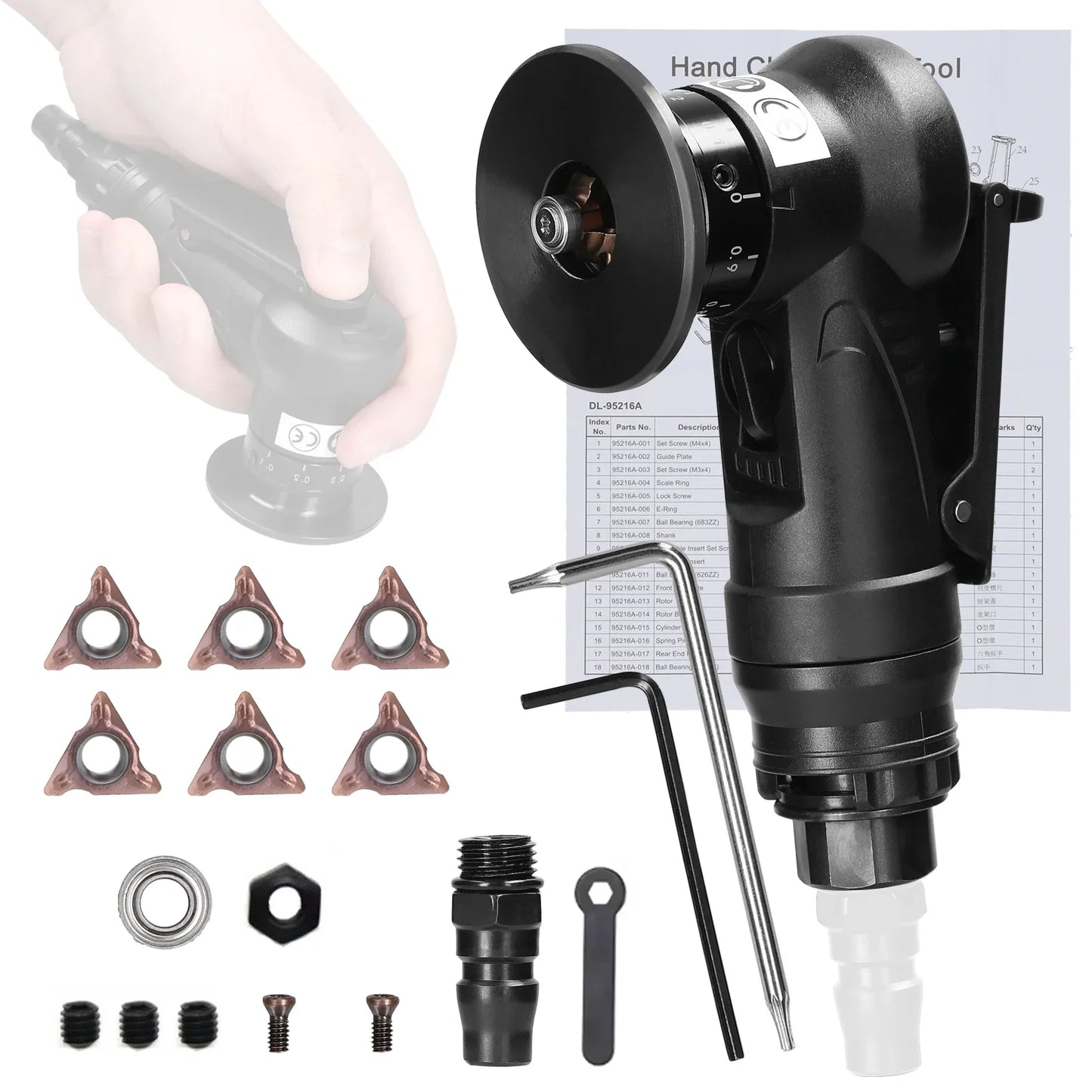 Pneumatic Chamfering Tool 45°