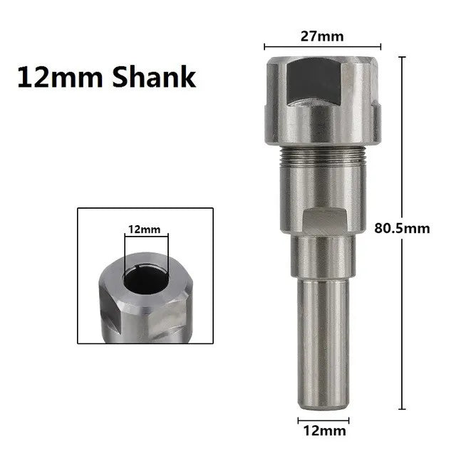 Router bit extension collet holder