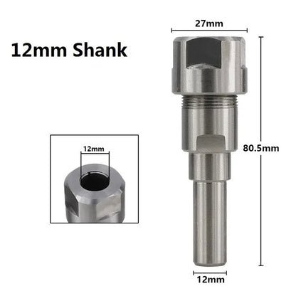 Router bit extension collet holder