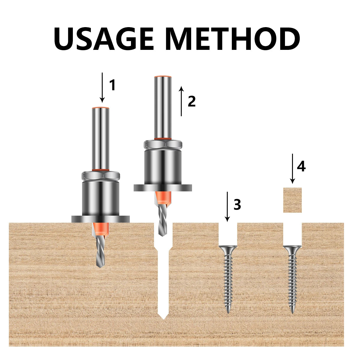 Carbide Countersink Router Bit