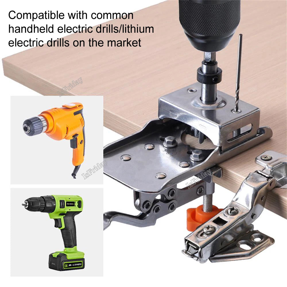 35mm Concealed Hinge Jig – Adjustable Cabinet Door Drilling Guide