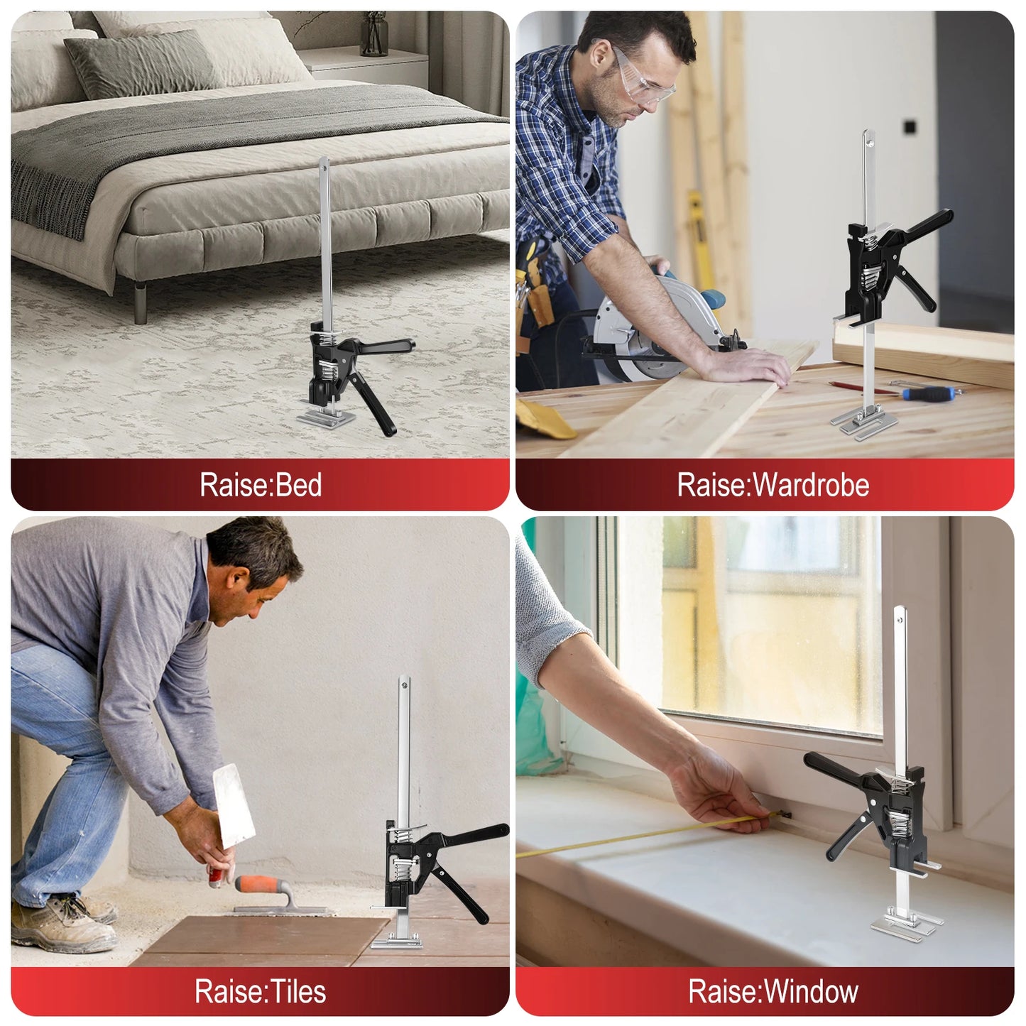 Labor Saving Jack Tool – Adjustable Height Lifting Tool (Up to 200kg)