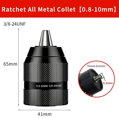 Keyless Drill Chuck Adapter 10–13mm