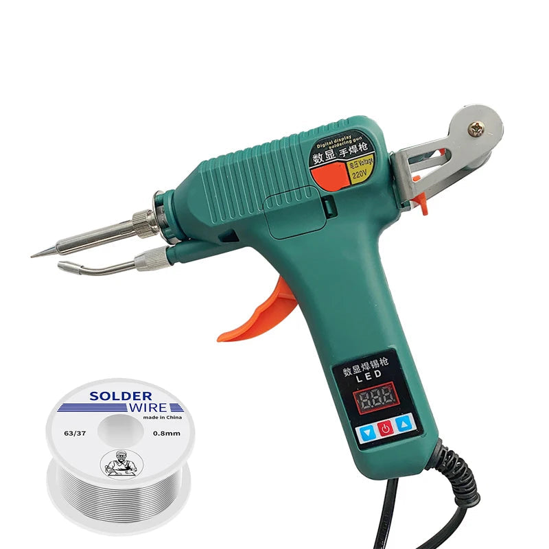 120W Auto Feed Soldering Iron – Digital Temperature Control, PTC Heating