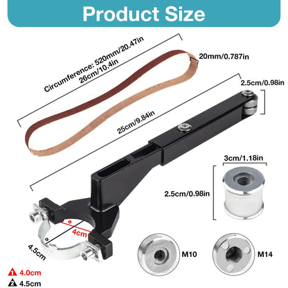 Angle Grinder Belt Sander Attachment Kit 100–125mm