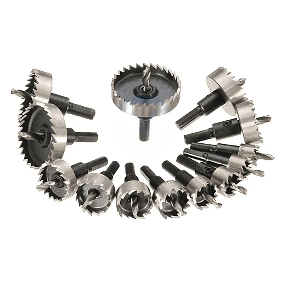 HSS Hole Saw Drill Bit Set 16–53mm