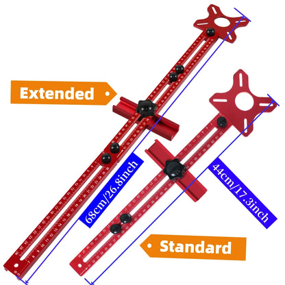 4-in-1 Router Guide Jig – Adjustable Edge Guide for Precision Routing