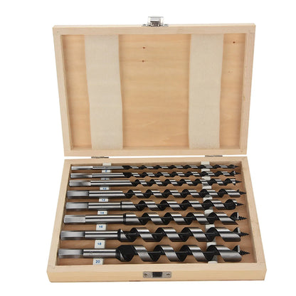 Auger Drill Bit Set 6–20mm With Wood Case