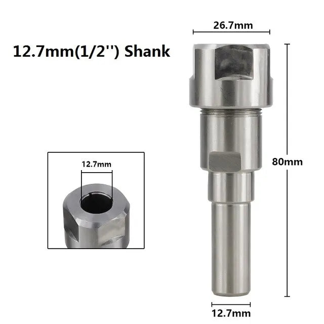 Router bit extension collet holder