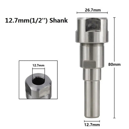 Router bit extension collet holder