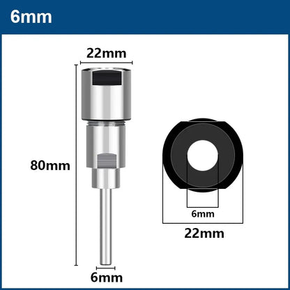 Router bit extension collet holder