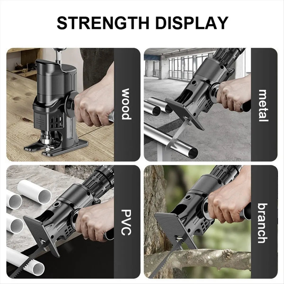Drill to Jigsaw Adapter – Reciprocating Saw Attachment for Power Drill