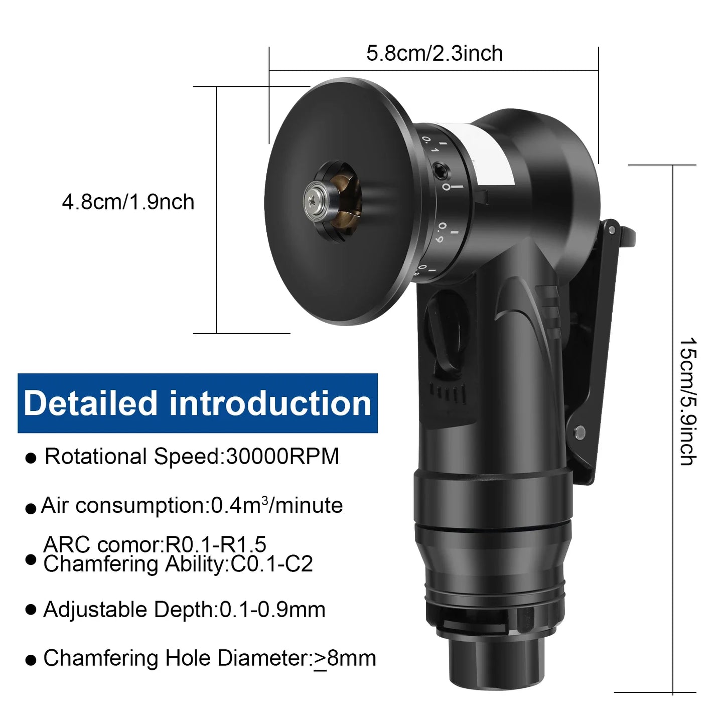 Pneumatic Chamfering Tool 45°