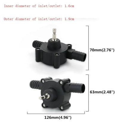 Drill Powered Water Pump Self Priming