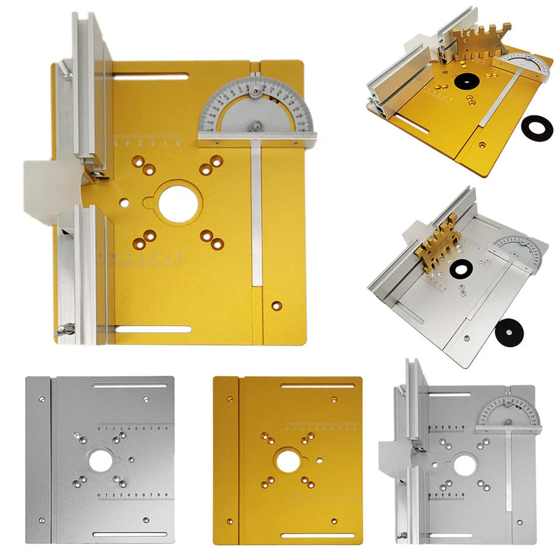 Placa dorada InvertRouter Pro para enrutador manual y columna de fijación ajustable 