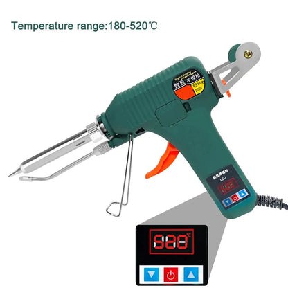 120W Auto Feed Soldering Iron – Digital Temperature Control, PTC Heating