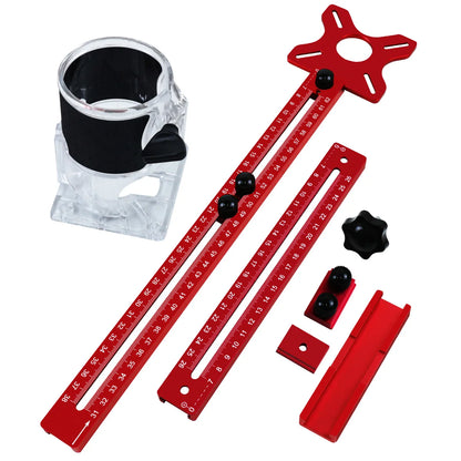 4-in-1 Router Guide Jig – Adjustable Edge Guide for Precision Routing