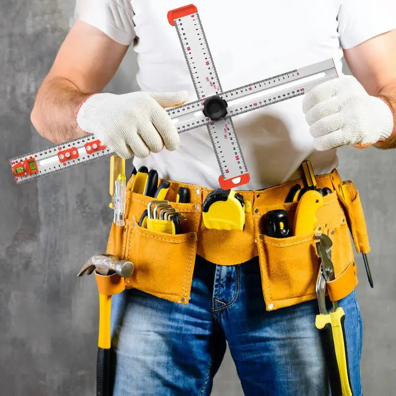 Precision T Square Ruler – Multi-Angle Measuring and Drilling Guide (60cm)