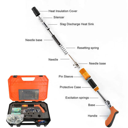 Manual Concrete Nail Gun Kit With 110 Nails