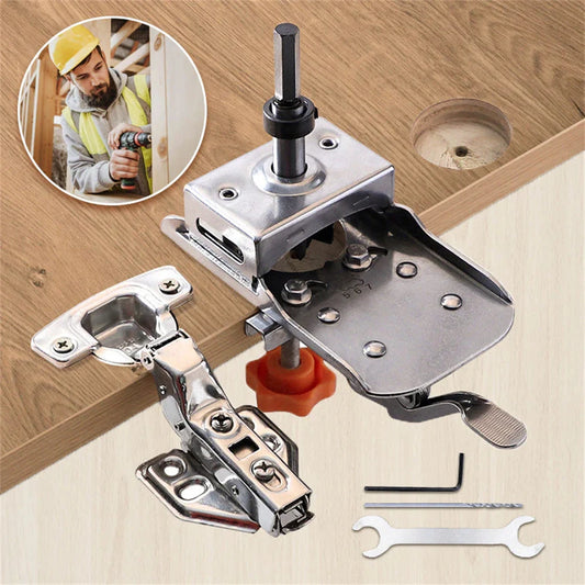 35mm Concealed Hinge Jig – Adjustable Cabinet Door Drilling Guide