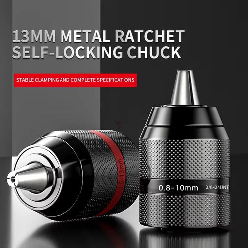 Keyless Drill Chuck Adapter 10–13mm