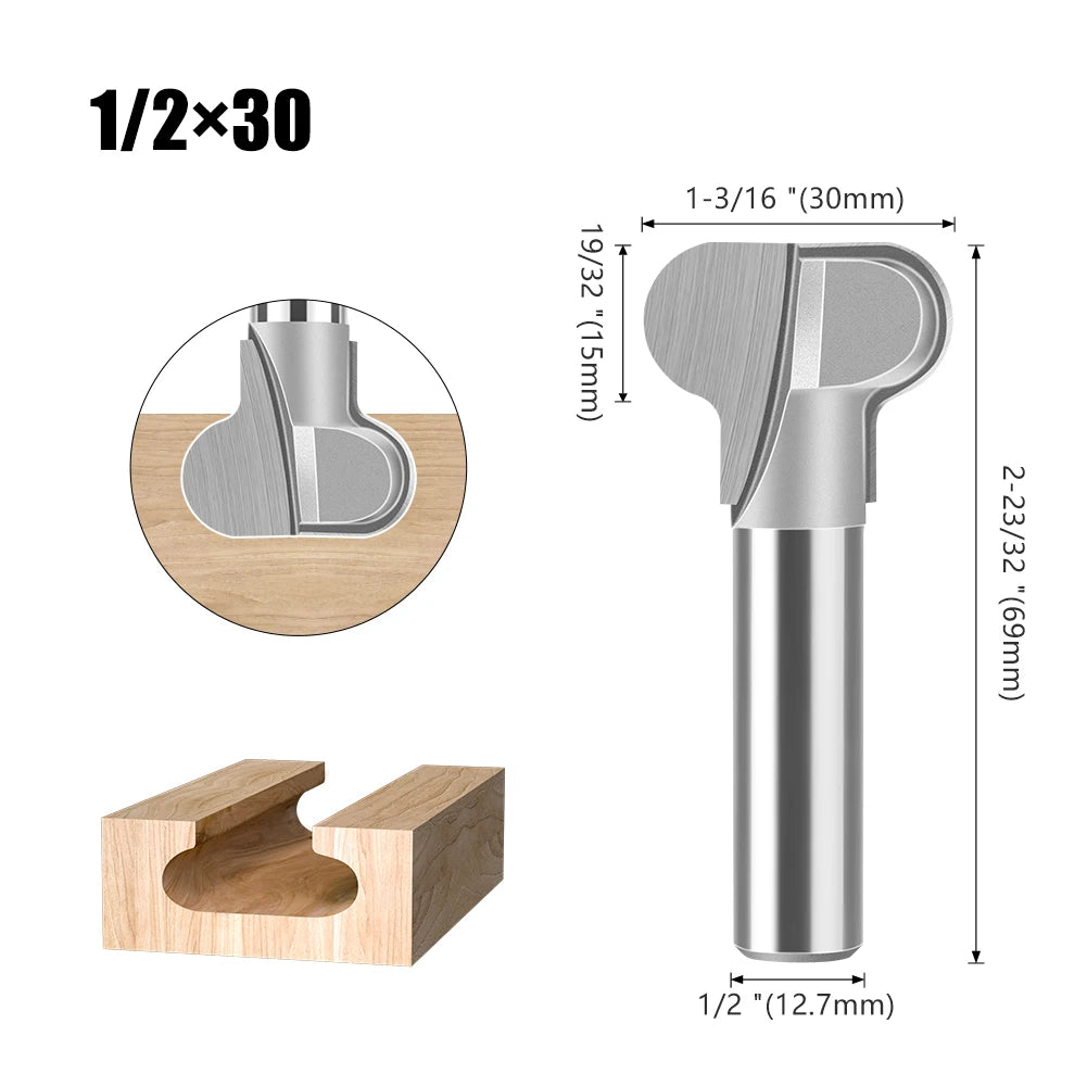 Router pull bit for integrated handle