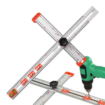 Precision T Square Ruler – Multi-Angle Measuring and Drilling Guide (60cm)