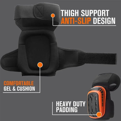 Professional Work Knee Pads – Heavy Duty Gel and EVA Protection