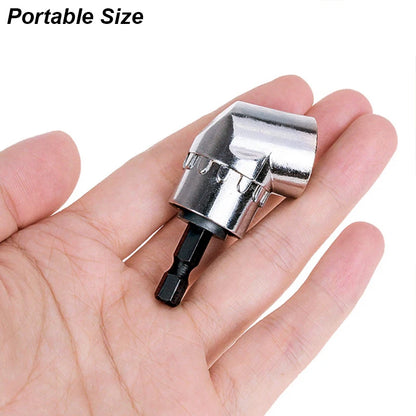90 Degree Right Angle Drill Adapter – Magnetic 1/4" Hex Extension