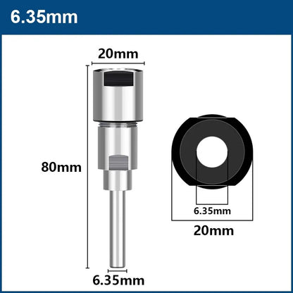 Router bit extension collet holder
