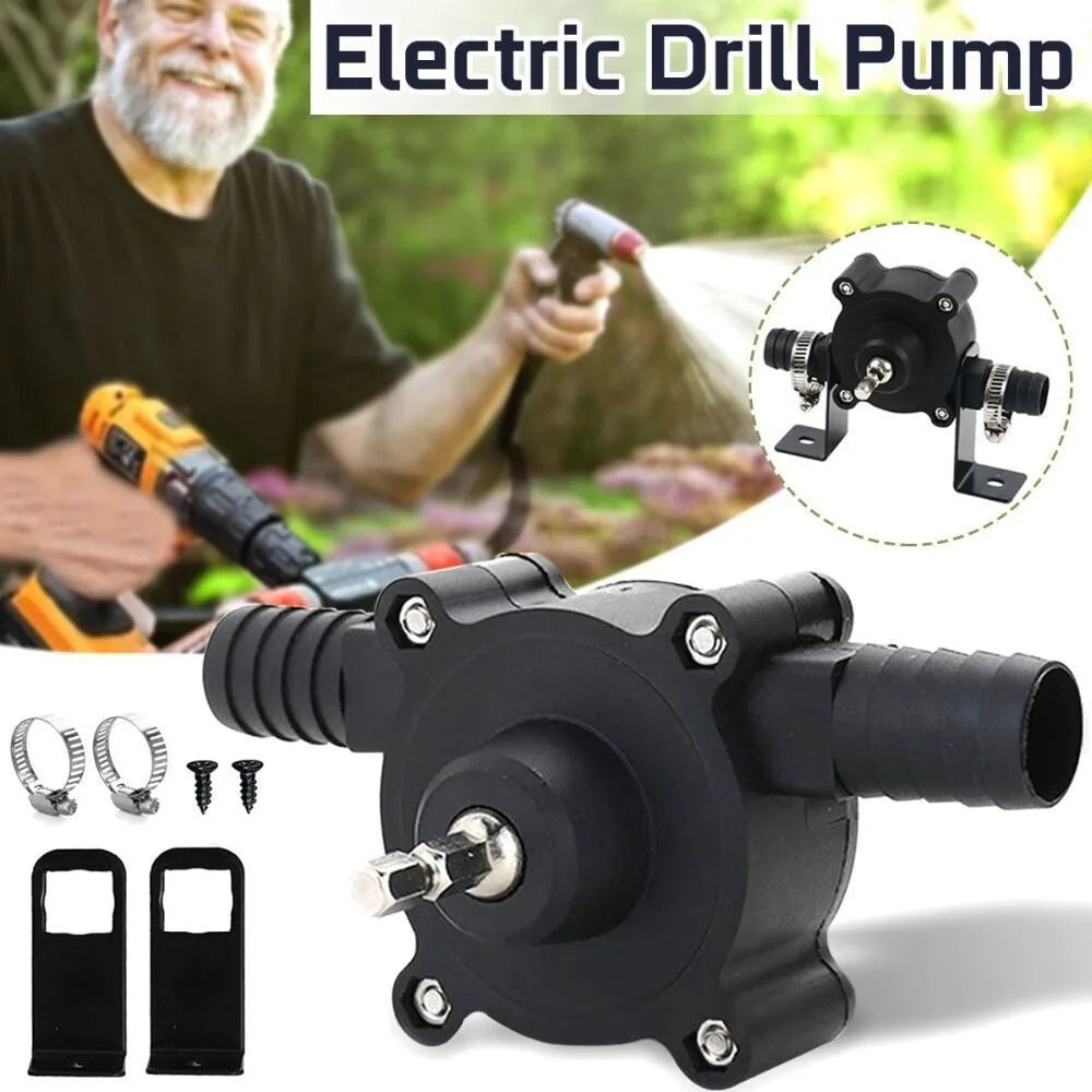 Drill Powered Water Pump Self Priming