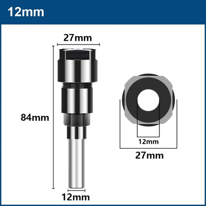 Router bit extension collet holder