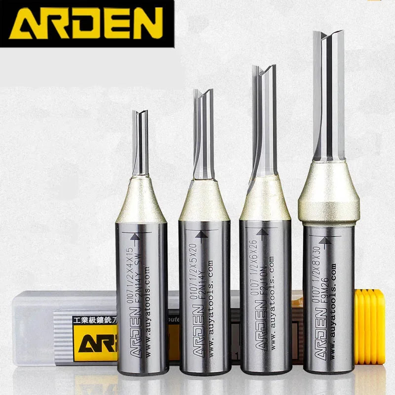 Arden Straight Router Bit – 1/4" Shank (3mm, 4mm, 5mm or 6mm)