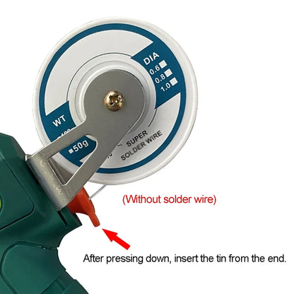 120W Auto Feed Soldering Iron – Digital Temperature Control, PTC Heating