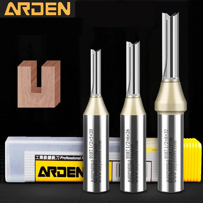 Arden Straight Router Bit – 1/4" Shank (3mm, 4mm, 5mm or 6mm)