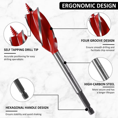 Wood Auger Drill Bit Set