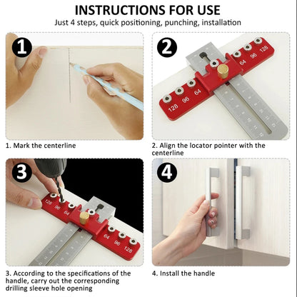 Cabinet Hardware Jig (Handle Drilling Guide)