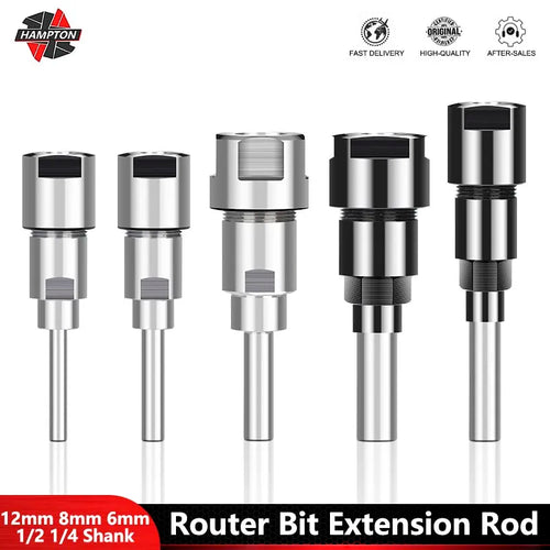 Router bit extension collet holder