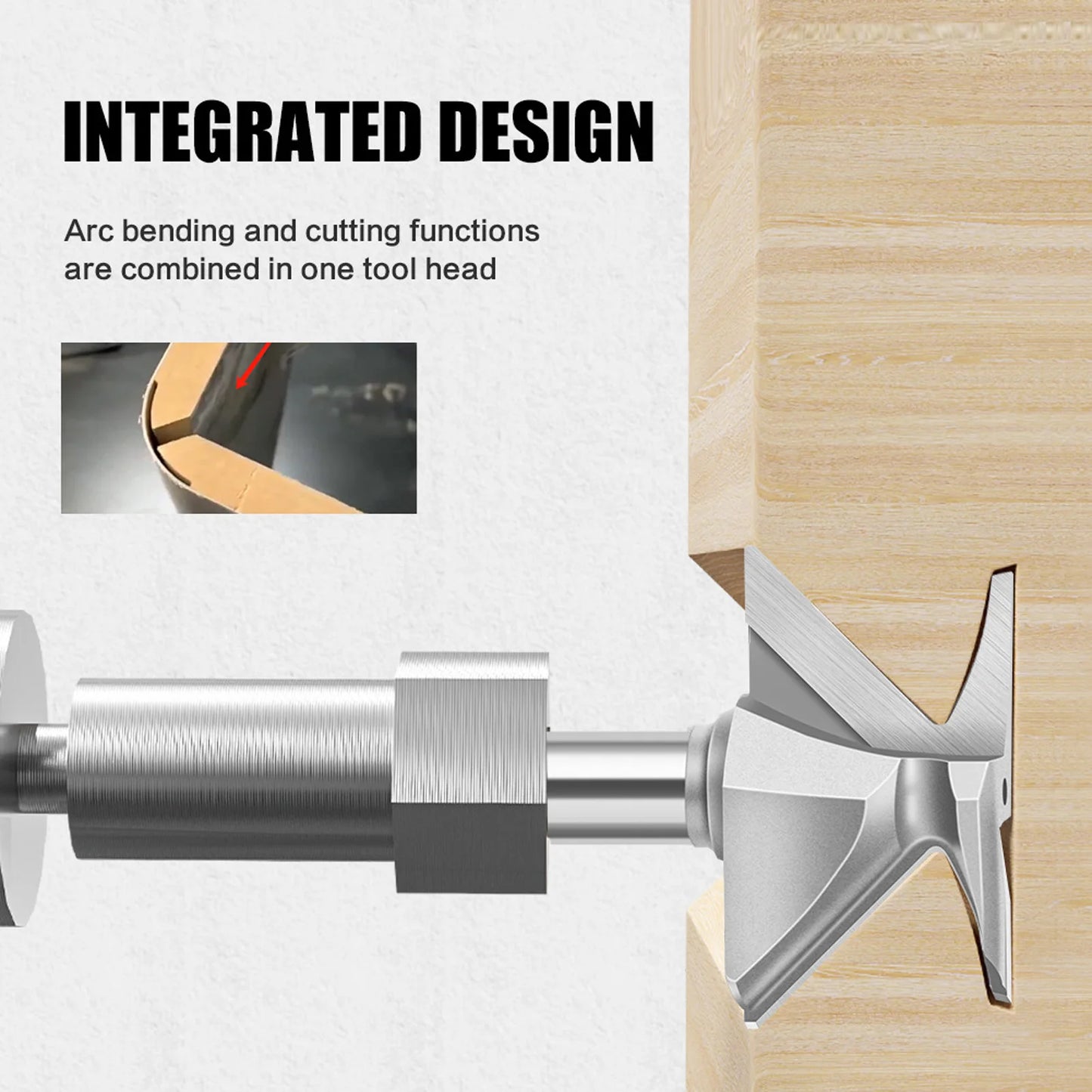 MDF Bending Router Bit – Precision Radius Cutting Tool (R18 / R30 / R50)
